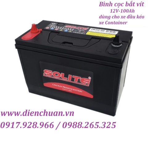 Ắc Quy SOLITE 31S-850 ( 12V 100Ah ) / Solite 100Ah cọc bắt vít/cọc bulon