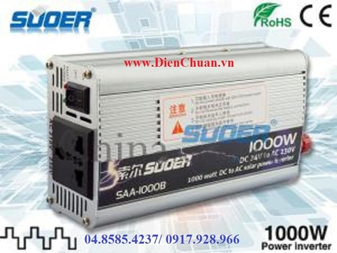 Máy kích đổi điện Suoer 1000W-24V SAA-1000B