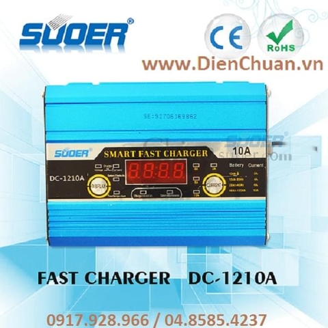 Bộ sạc bình ắc quy 10A 12V-100Ah Suoer DC-1210A