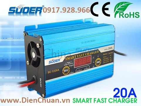 Bộ sạc ắc quy 20A 12V-200Ah Suoer DC-1220A