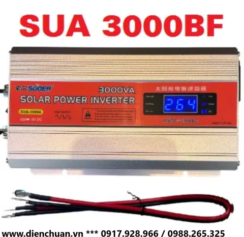 Kích điện Suoer SUA-3000BF ( 3000VA-24V) / Bộ đổi điện 3000W 24V sang 220V - SUA-3000BF