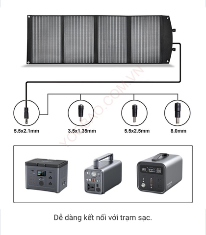 Tấm pin năng lượng mặt trời gấp gọn mono 100W 18V Halo SP-100