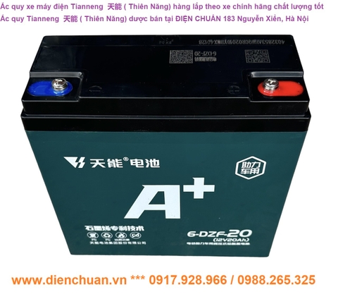 Ắc quy Tianneng 72V-20ah - Set of 6 Tianneng  天能 (Thien Nang) 72V 20Ah batteries