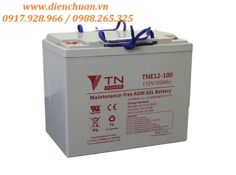 Ắc quy Tianneng TNE12-100 (12V-100AH )/ ắc quy xả sâu dùng cho xe điện, Solar 12V-100Ah TN Power TNE12-100 (12V-100ah)