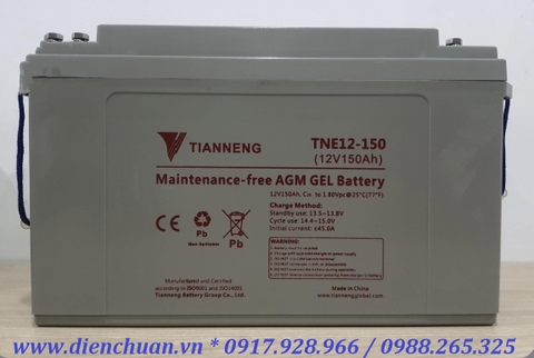 Ắc quy Tianneng TNE12-175 (12V-175AH ) / Ắc quy viễn thông xả sâu Thiên Năng 12V-175ah