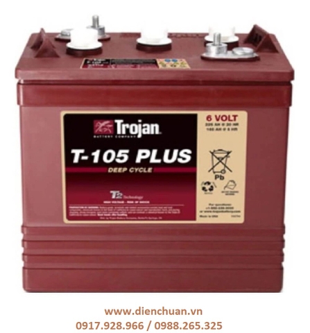 Ắc quy TROJAN  6V 225Ah T-105 PLUS