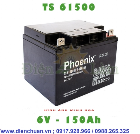 Ắc quy Phoenix 6V-150Ah TS61500
