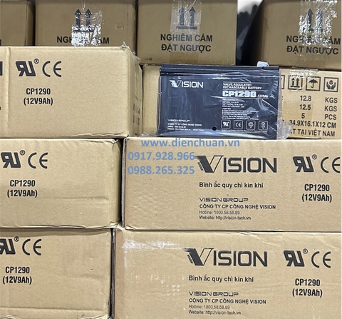 Ắc quy Vision CP1290 ( 12V 9ah)