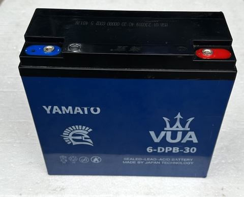 Ắc quy xe máy điện Yamato Vua 12V-30AH (6-DPB-30) - Bình xước móp góc do vận chuyển, mới 100%- Bán thanh lý giá rẻ