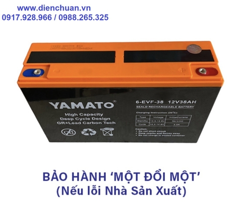 Bình ắc quy Yamato 12V-38Ah ( 6-EVF-38 )