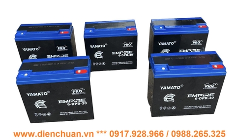 Ắc quy xe máy điện DK Bike, Yadea, Xmen, Vespa, Gogo, Vinfast, Proud 60V – 30AH / BỘ 5 BÌNH ẮC QUY YAMATO 60V 30AH