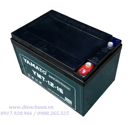 Ắc quy xe đạp điện Yamato 12V 16AH ( Yamato YMT-12-16 )