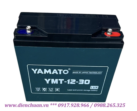 Ắc quy xe đạp điện 12V 30Ah Yamato (6-DZF-30/ 6-FM-30/ 6-DPB-30 / YMT-12-30)