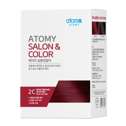 Thuốc nhuộm tóc màu Nâu Hồng 2C - Atomy Salon & Color 2C