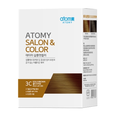 Thuốc nhuộm tóc màu Nâu Vàng 3C - Atomy Salon & Color 3C