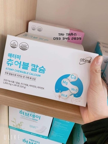 Viên nhai bổ sung canxi - Atomy chewable calcium