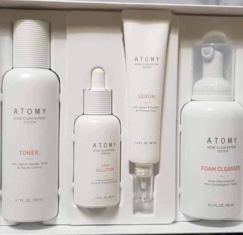 Set điều trị mụn và phục hồi da mụn - Atomy Acne Clear Expert System