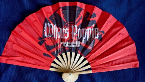 QUẠT VẢI LỤA NAN TRE