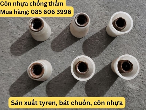Côn thép, côn nhựa chống thấm, côn tyren, tán côn D12, D16, D17 giá rẻ nhất