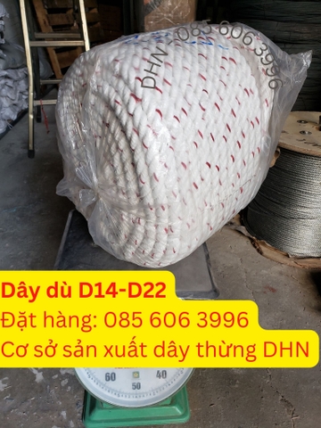 Sản xuất phân phối Cuộn Dây dù trắng phi D14 - D22 giá rẻ