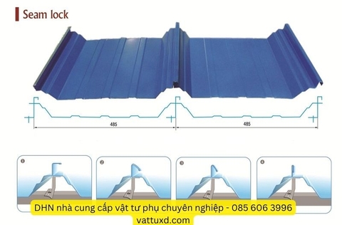 Phân biệt tôn seamlock và clipclock