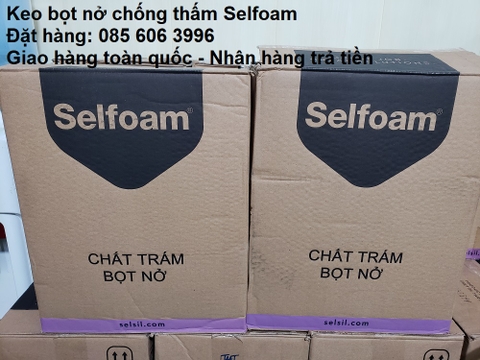 Thùng Keo bọt nở chống thấm selfoam. Mẫu thùng nhất áp dụng từ tháng 9 năm 2021