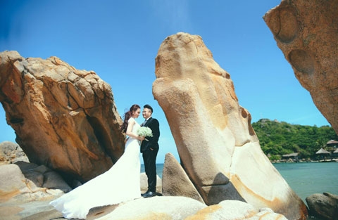Album ảnh cưới đẹp chụp ở Resort: cặp đôi Minh - Ánh