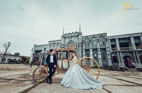 Bộ ảnh cưới đẹp chụp tại phim trường miền đông nước Anh: Anh Tú - Ngọc Linh