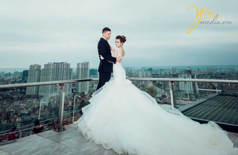 Ảnh cưới đẹp chụp tại Trill Rooftop Cafe: Adam - Phương Thúy