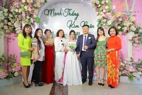 Bộ ảnh phóng sự cưới của chú rể Mạnh Thắng và cô dâu Kim Ngân