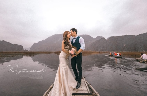 Chụp ảnh cưới lãng mạn tại Đầm Vân Long Ninh Bình