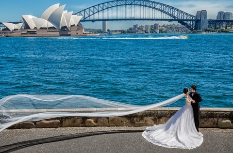 Chụp hình cưới tại đất nước Úc xinh đẹp