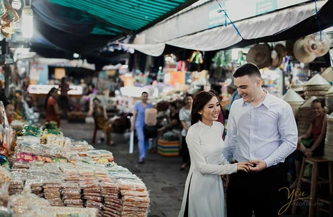 Album ảnh cưới chụp tại Chợ Đông Ba Huế