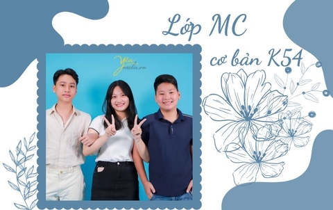 Bộ ảnh profile lớp MC trung tâm đào tạo kỹ năng mềm You Can Now