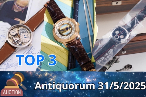 Ba chiếc đồng hồ đáng chú ý nhất tại phiên đấu giá Antiquorum ngày 31 tháng 5 năm 2025 Ba chiếc đồng hồ đáng chú ý nhất tại phiên đấu giá Antiquorum ngày 31 tháng 5 năm 2025