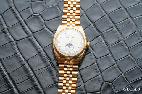 Cận cảnh đồng hồ Rolex 6062 Stelline Vàng vàng Cận cảnh đồng hồ Rolex 6062 Stelline Vàng vàng