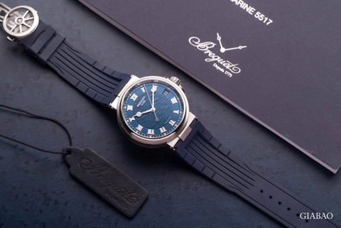 Review đồng hồ Breguet Marine Automatic 5517 Vàng trắng 