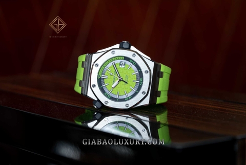 Review đồng hồ Audemars Piguet Royal Oak Offshore Diver 15710ST Xanh cốm Review đồng hồ Audemars Piguet Royal Oak Offshore Diver 15710ST Xanh cốm