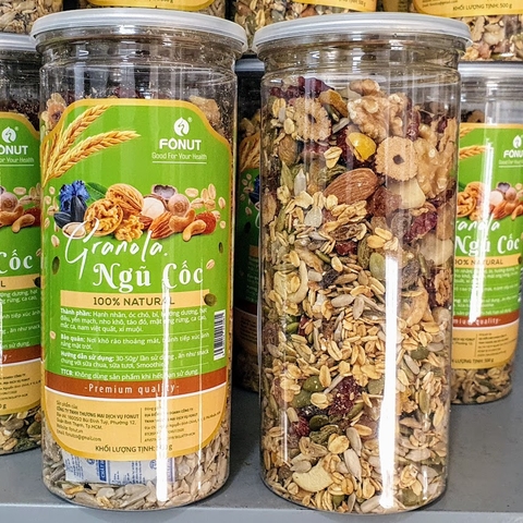 NGŨ CỐC DINH DƯỠNG GRANOLA ( hũ 500gr )