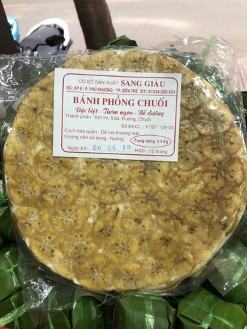 Bánh phồng chuối 500g