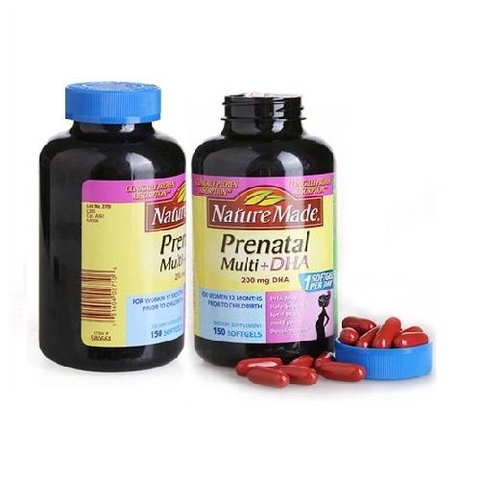 Thuốc bổ cho bà bầu của Mỹ Nature Made Prenatal DHA