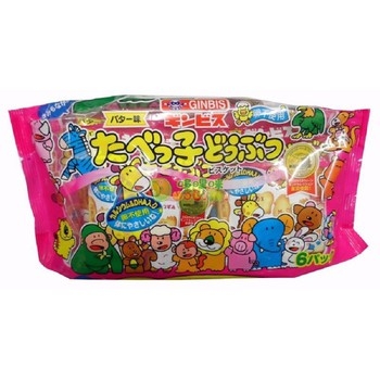 Bánh quy hình thú Ginbis Nhật Bản bổ sung DHA 162g