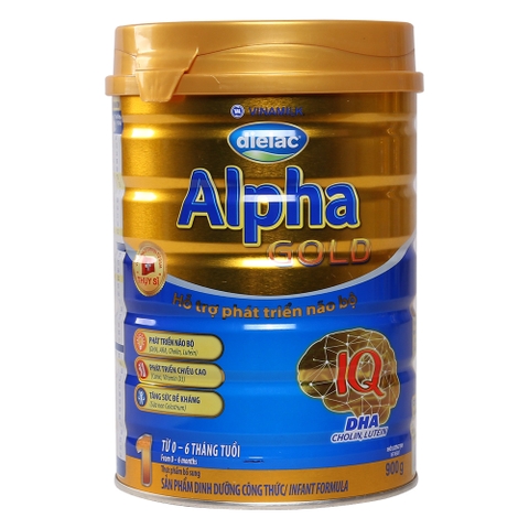 SỮA BỘT VINAMILK ALPHA GOLD STEP 1 - HỘP THIẾC 900G (0-6 THÁNG)