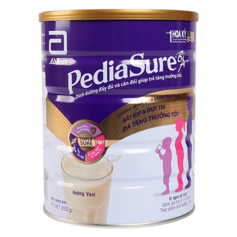 SỮA PEDIASURE BA HƯƠNG VANI 850G (1 - 10 TUỔI)