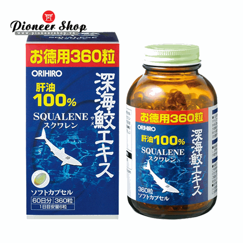 Viên uống sụn vi Cá Mập Squalene Orihiro Nhật Bản