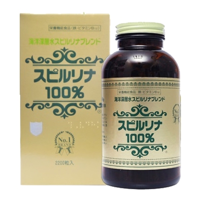 Tảo biển Spirulina 100% hộp 2200 viên