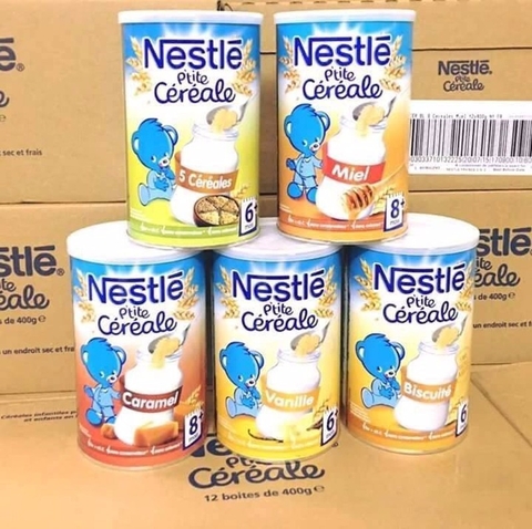 Bột pha sữa Nestle 8M+ vị ngũ cốc loại 400g - Bột lắc sữa Nestle