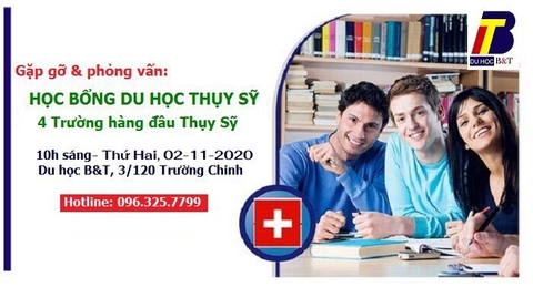 GẶP GỠ & PHỎNG VẤN HỌC BỔNG DU HỌC THỤY SỸ