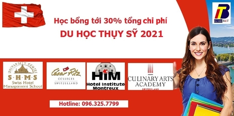 HỌC BỔNG 30% DU HỌC THỤY SĨ NĂM 2021