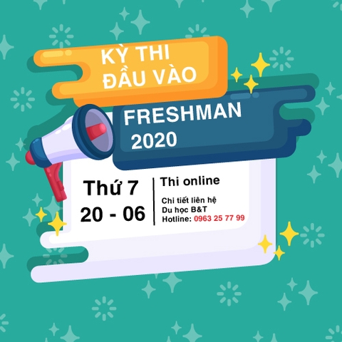 [SỰ KIỆN] THI ĐẦU VÀO HỌC VIỆN FRESHMAN - ĐỨC 2020